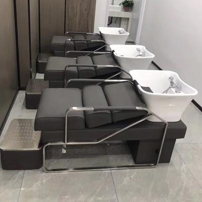 China Fashionable Hot Selling Professional Beauty Hair Salon Furniture Massage Sink Basin Shampoo Chair for sale