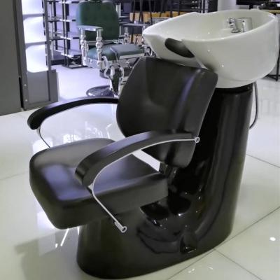 China Trendy fashion luxury beauty hair salon furniture massage sink basin shampoo chair for sale for sale