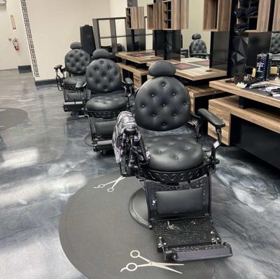 China New Style Barber Chair Vintage Barber Chair Classic Equipment Industrial Wholesale Gold Salon Workmanship for sale