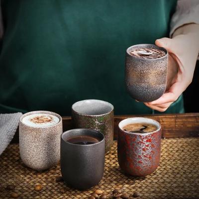 China 120ml Japanese Kung Fu Tea Cups Ceramic Porcelain Coffee Mug Drinkware Pottery Coffee Cup for sale