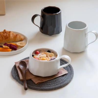 China Creative 100% Handmade Japanese Retro Ceramic Tea Mug Household Office Ceramic Coffee Mug Stoneware Clay Coffee Mugs for sale