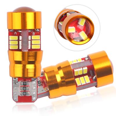 China Width Light\Tail Light\Turn Signal Light\NUYAO Instrument Light Universal Car Lights Super Bright T10 3014 Car Side Wedge LED Bulbs W5W T10 3014 27SMD 6000K LED Canbus for sale