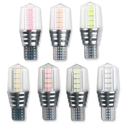 China Width light\Tail light\Inner side bulb 12-24V T10 10SMD 3030 car dome light beacon reading signal light bulb\instrument NUYAO T10 W5W LED Canbus turn signal for sale