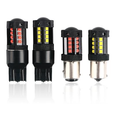 China Width Light Bulb Car T20 LED Canbus Auto Backup Lights\Tail Light\Turn Signal Light\Instrument Light NUYAO 1156 BA15S P21W T15 T16 W16W 7440 T20 W21W 27SMD 3030 LED for sale