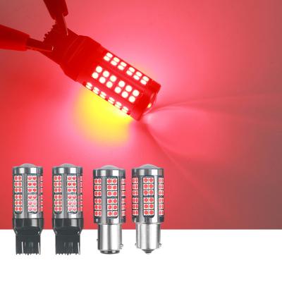 China Car Turn Signal Tail Light NUYAO Car BA15S Canbus Work 75SMD White/Yellow/Red 1156 No Error Free Bulbs 3030 1157 T20 T25 Rear Turn Signal LED Tail Light for sale