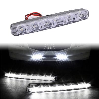 China Car Headlight/Driving Light/Working Light/Fog Light NUYAO 6LED Car Grill Panel Work Light Front Grille Led Emergency Strobe Light Auto Daytime Running Police Light for sale