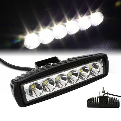 China Auto Pickup Truck Car NUYAO 12 24V 18W 6LED Car Fog Lamp Super Bright Offroad Truck Driving Work Pickup Bright Auto Offroad Spot Led Running Headlight for sale