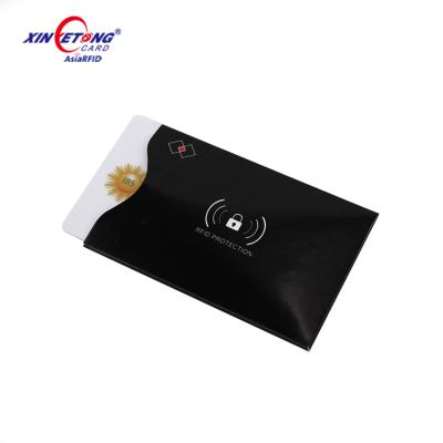 China Custom Waterproof/Waterproof Logo Credit Card Holder RFID Blocking Sleeve Blocking Card for Your Safe Wallet Cards for sale