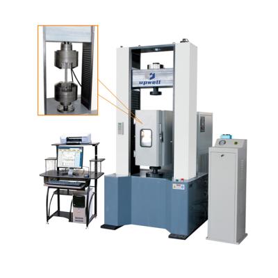 China High Temperature 600kN UTM Electronic Universal Metal Testing Machine With Environment Chamber for sale