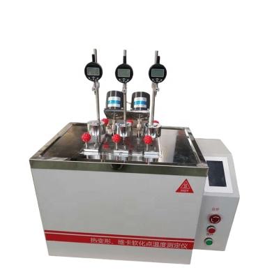 China ASTM D 648 Hard Rubber Nylon Soft and VICAT Plastic Turbine-HC Plastic Tester 3 Point Working Position UWP for sale