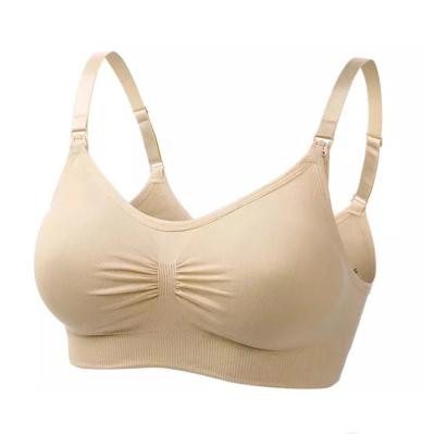 China Hot Selling QUICK DRY Side Closure Seamless Wireless Daily Bra Mom Lift Up Wire Free Underwear Comfortable Lactation Care Maternity Bra for sale