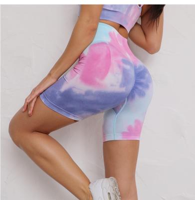 China Custom Wholesale Fitness Breathable Yoga Stretchy Tights Tie Dye Tank Tops Women for sale