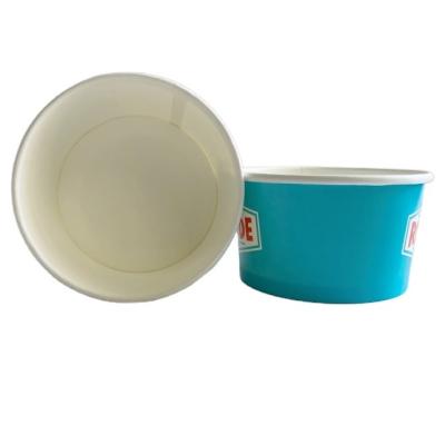 China Disposable Eco-Friendly Disposable Cup Hot Sale Food Ice Cream Cup Paper With Lid Custom for sale