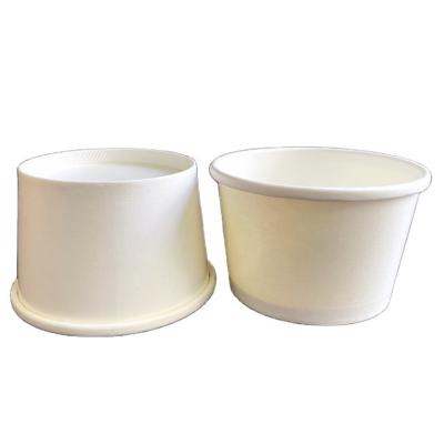 China Disposable Custom Printed Disposable Take Out Brown Soup Bowl Cup Kraft Paper Soup Cups for sale