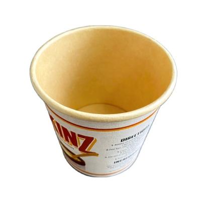 China Brown 32oz Cup Disposable Kraft Paper Disposable Soup Container White Soup for sale