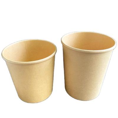 China Disposable Disposable Food Grade Paper Cup Soup Wrapping Paper Bowl Disposable Paper Cup For Soup for sale