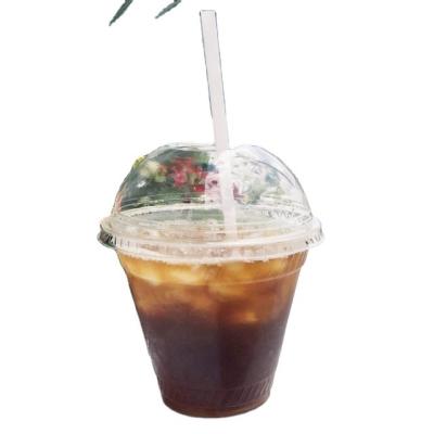 China Single Wall Dome Cup Lid Flat Cup Disposable Plastic PET Cup for sale