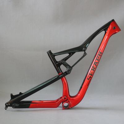 China Mountain Bikes New 2019 Design 27.5er Plus Carbon MTB Bike Frameset AM Frame Suspension Frame for sale