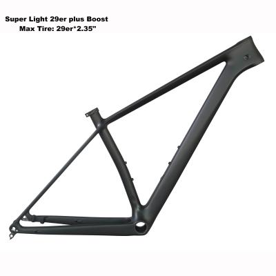 China Mountain Bikes Carbon Mountain Bike Frame 29er Thrust With BB92 With 29er*2.35 FM199 Tire Frame for sale