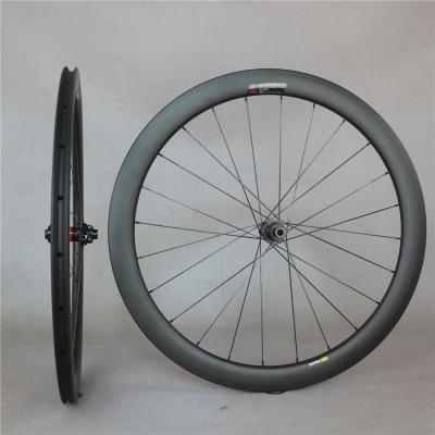 China Road bikes carbon fiber UD road wheelset 50*25mm rim XDR tubeless cassette body with DT240S hub 12 speed for sale