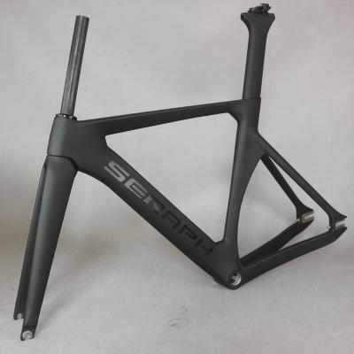 China Road Bikes Bicycle Frame Toray T700 Fixed Speed ​​Carbon Fiber Road Bike Frame BSA Carbon Track Frame TR011 700x25c for sale