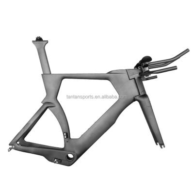 China Road Bicycles Bike Time Trial Carbon Frame TT Carbon Frame 700c Carbon Racing TT Bike Frame for sale