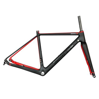 China New Carbon Road MTB Frame 2020 Full Cyclocross Bike Frame Carbon Gravel Bicycle Frame Road Cyclocross Bike Model for sale