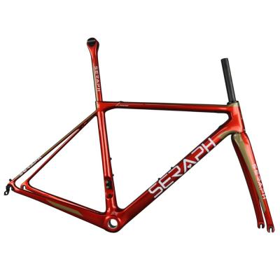 China Taiwan Cyclocross carbon fiber disc carbon Cyclocross bicycle parts, gravel bike frame with fork for sale