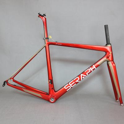 China Road Bikes 2019 New Chinese Bike Parts 700*25C Carbon Fiber Bicycle Carbon Frame Iron Man Painting Frame for sale