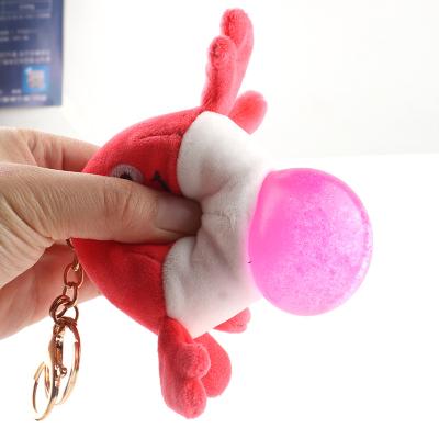 China Huayi Crab Red Stuffed Plush Huayi Crab Plush Animal Key Chain Keychain Toy Soft Fur Ocean Life Crab Charm Keychain for Children, Cute Decorative for sale