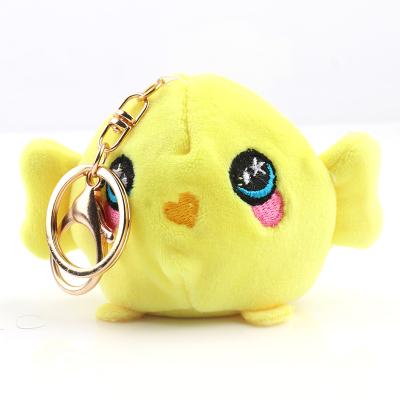 China Cute Huayi Kawaii Squishy Soft TPR Chick Keychain Squishy Water Ball Kids Toys For Decor for sale