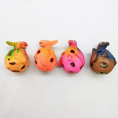 China Huayi TPR Anti Stress Toys Dinosaur Toy Squeeze Eco-friendly Soft Animal Cute Bead Ball Anti Stress Toys For Child for sale