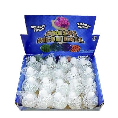 China Squeeze Ball TPR Kids Toy Manufacturer Gel Mesh Stress Ball for sale