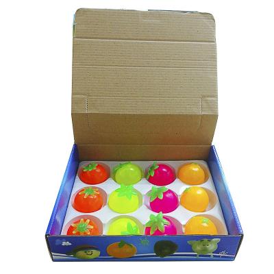 China Factory TPR Water Squeeze Squeeze Smash Ball Toy Eco-Friendly Fruit Sticky Squirt Ball For Relaxation for sale