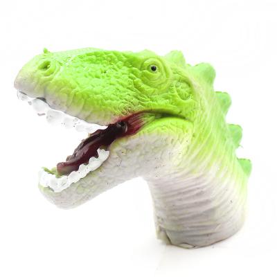 China Children's Toys Huayi TPR Soft Animal Finger Puppet Sets Dinosaur Puppet Toys for sale