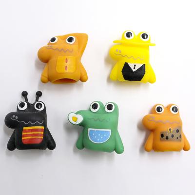 China Professional Promotion Sale Custom Recyclable Toy Animal Small Finger Set Cartoon Frog Shape for sale