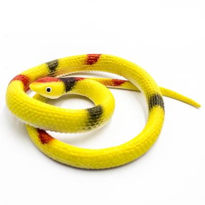 China Eco-Friendly Realistic Rubber Snakes in 75cm Fake Snake Snake Toys for Garden Props to Scare Birds, Pranks Halloween Decoration for sale