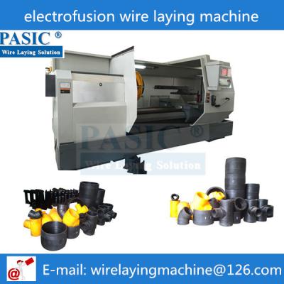 China CNC PE electorfusion fittings wire laying machine PC-250/630ZF elbow wire laying machine for sale