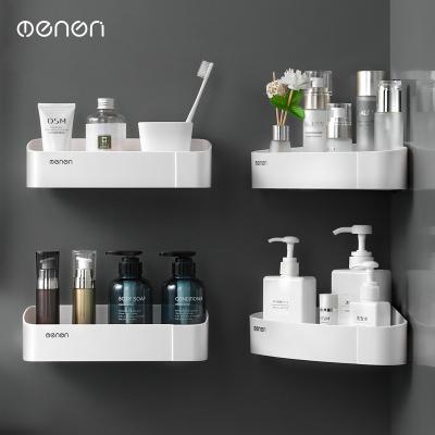 China Wall Mounted Type Bathroom hotel bathroom corner hole free multifunctional shelf for sale