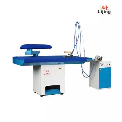 China Industrial vacuum hotels dehumidification steamer suction ironing table for Guangzhou clothing dry cleaning lijing shop for sale