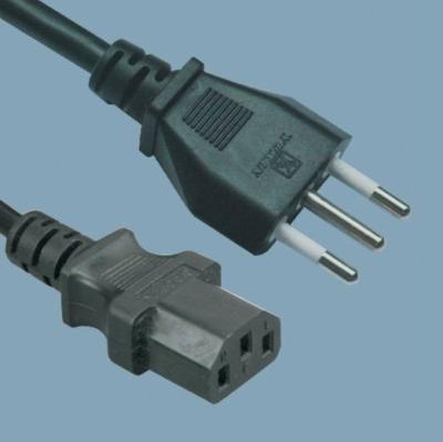 China Residential / General Purpose Italian Standards Power Cord Types for sale