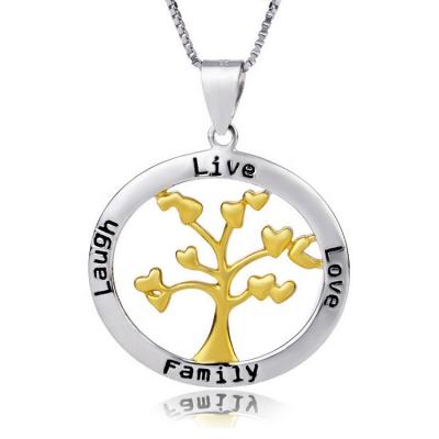 China Women's Latest CLASSIC Popular Tree Of Life 925 Sterling Silver Pendant Charm Jewelry FO for sale