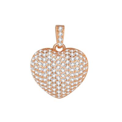 China CLASSIC Heart Shaped Gemstone Diamond Pendant Necklace Pendants For Necklace for sale