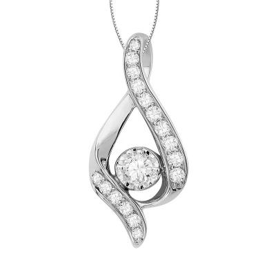 China CLASSIC Fancy Solid 925 Sterling Silver Moissanite Top Quality Pendant Necklace for sale