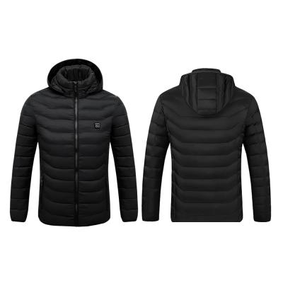 China Breathable Most Sold Mens Winter Outwear Waterproof Coats USB Temperature Controller Electric Heating Areas Heated Jacket for sale