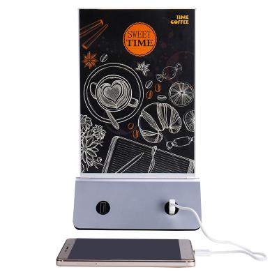 China Hot Selling 4 USB Menu Power Bank for Restaurant Cafe Bar with 4 USB Ports 10000mah 13000mah for sale