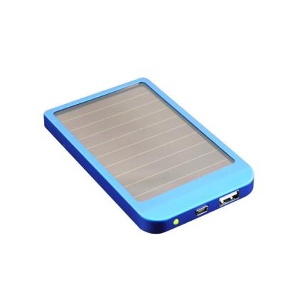 China 2019 Colorful Amorphous Wireless Charger 2600mah Solar Power Mobile Amorphous Bank for sale