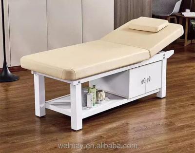 China Comfortable Hot Selling Wooden Spa Massage Bed Table Salon Furniture Clinic Massage Bed for sale