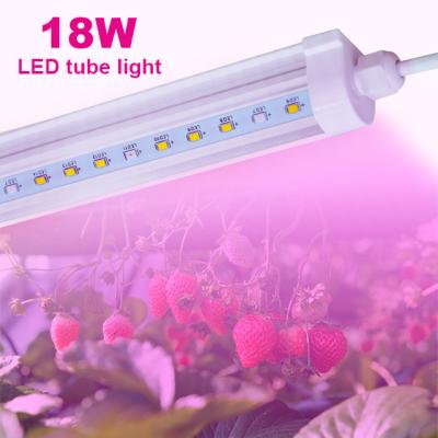 China Seed Starting Longgood 18W 120cm 2ft 4ft Led Tube Light Fluorescent Fixture Integrated T5/T8 LED Waterproof Grow Light for sale