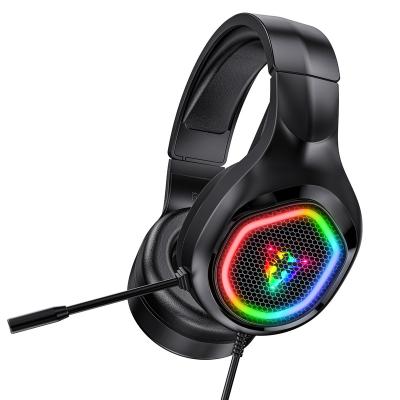 China Explosive Head-Mounted Earphone Game Wired CF Gaming Headset RGB Luminescent Computer PS4 Headset for sale